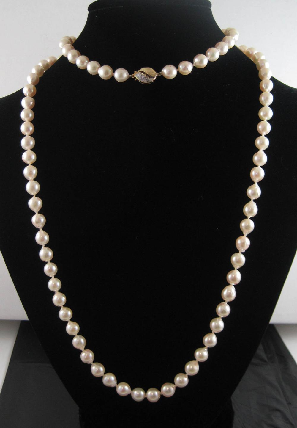 ROPE LENGTH BAROQUE PEARL NECKLACE  31543f