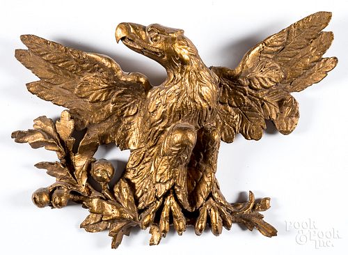 CARVED AND GILDED EAGLE, LATE 19TH