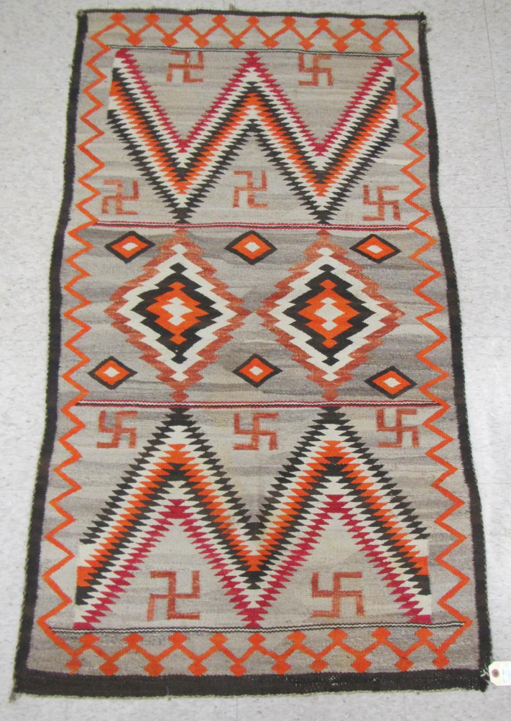 NAVAJO WEAVING, HAND WOVEN IN A