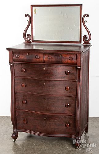 DEPRESSION ERA MAHOGANY DRESSERDepression 3154b8