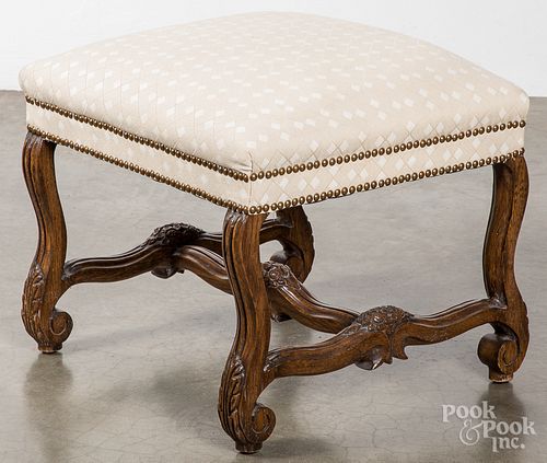 FRENCH PROVINCIAL FOOT STOOL, 19TH