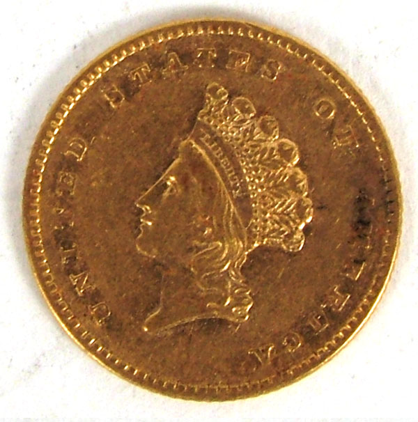 1854 Princess $1 Gold Piece Type