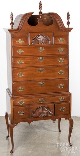 QUEEN ANNE STYLE MAHOGANY HIGH