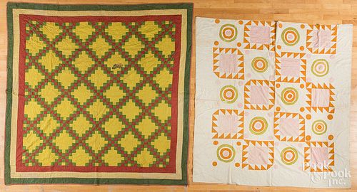TWO PENNSYLVANIA PATCHWORK QUILTSTwo