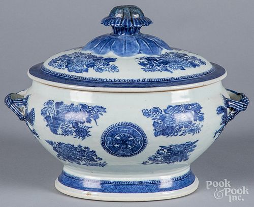 CHINESE EXPORT PORCELAIN BLUE FITZHUGH 3155b8