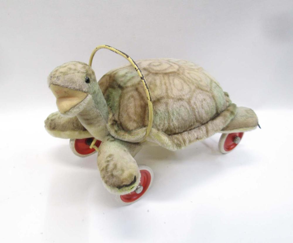 STEIFF STUFFED RIDING TURTLE TOY  3155d1