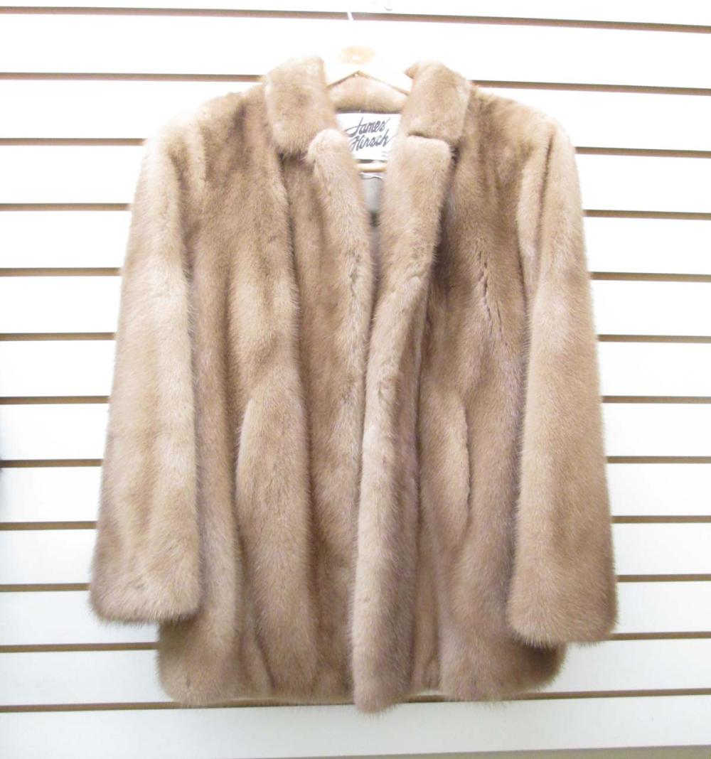 LADY'S MINK FUR COAT, WITH TWO