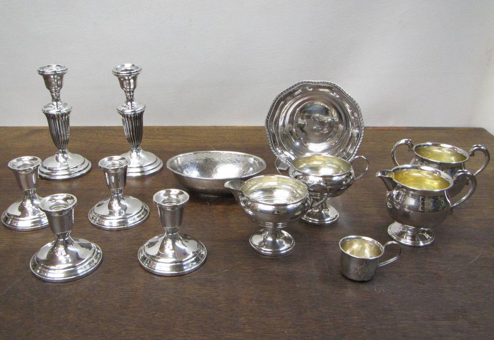 THIRTEEN STERLING SILVER TABLEWARE 31560a