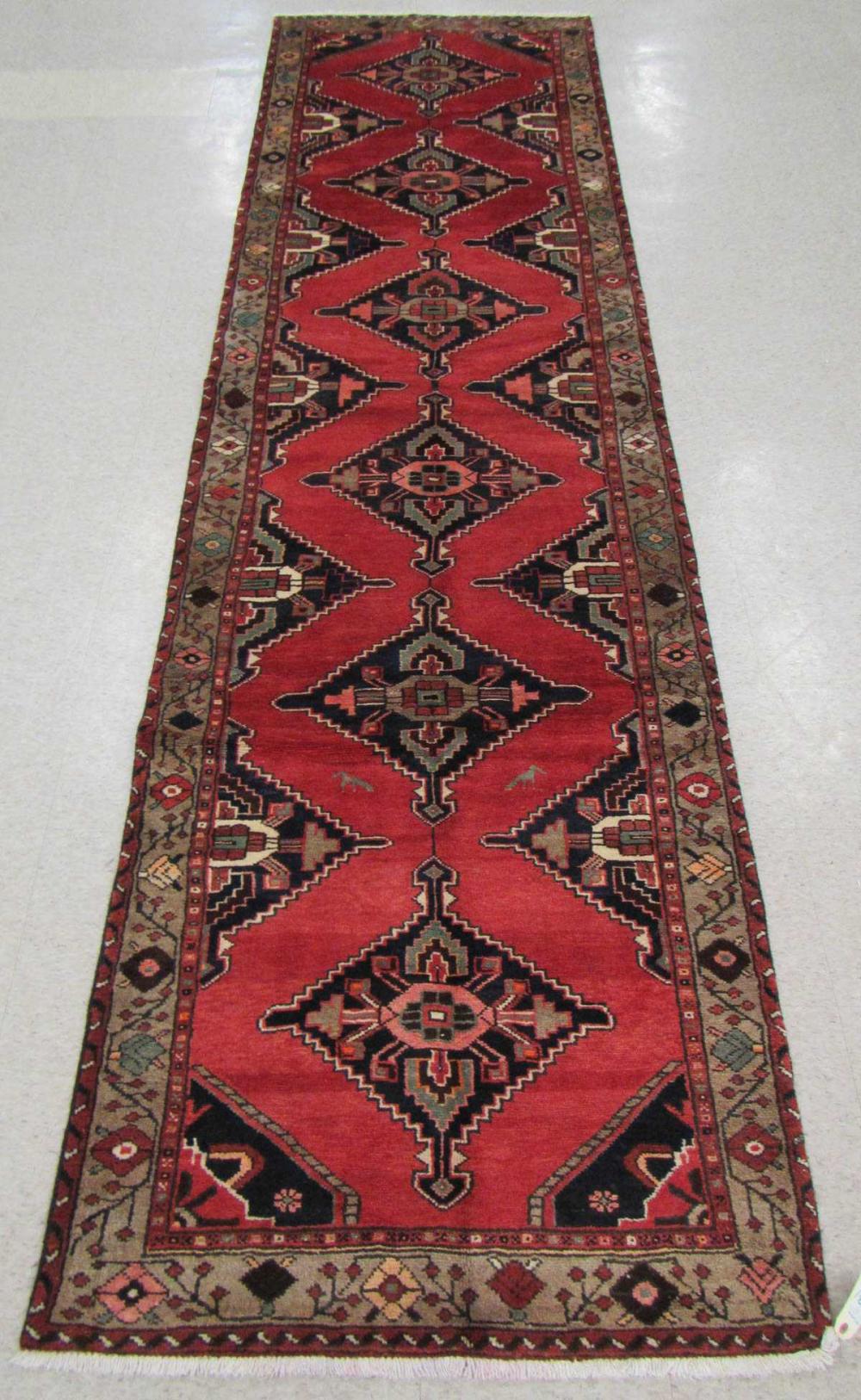 PERSIAN TRIBAL RUNNER, OVERALL