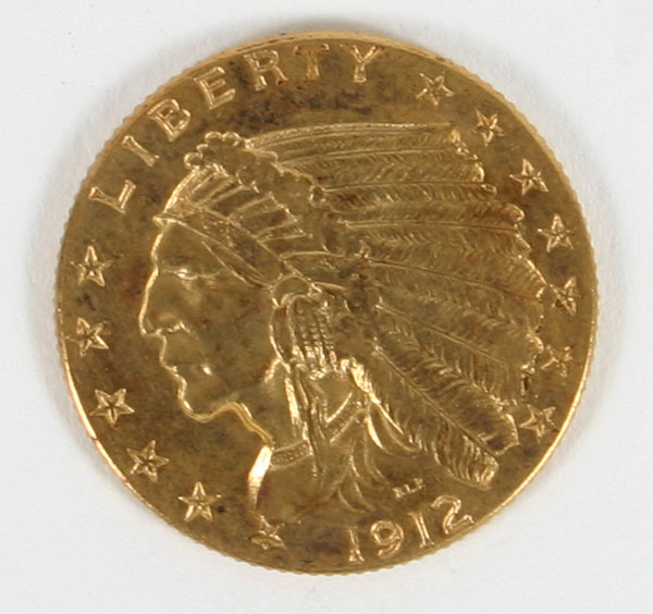 1912 Indian Head 2 50 Gold Coin 4ef0c