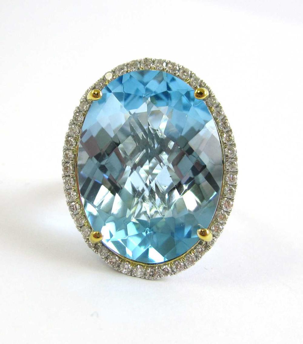 BLUE TOPAZ DIAMOND AND FOURTEEN 3156d9