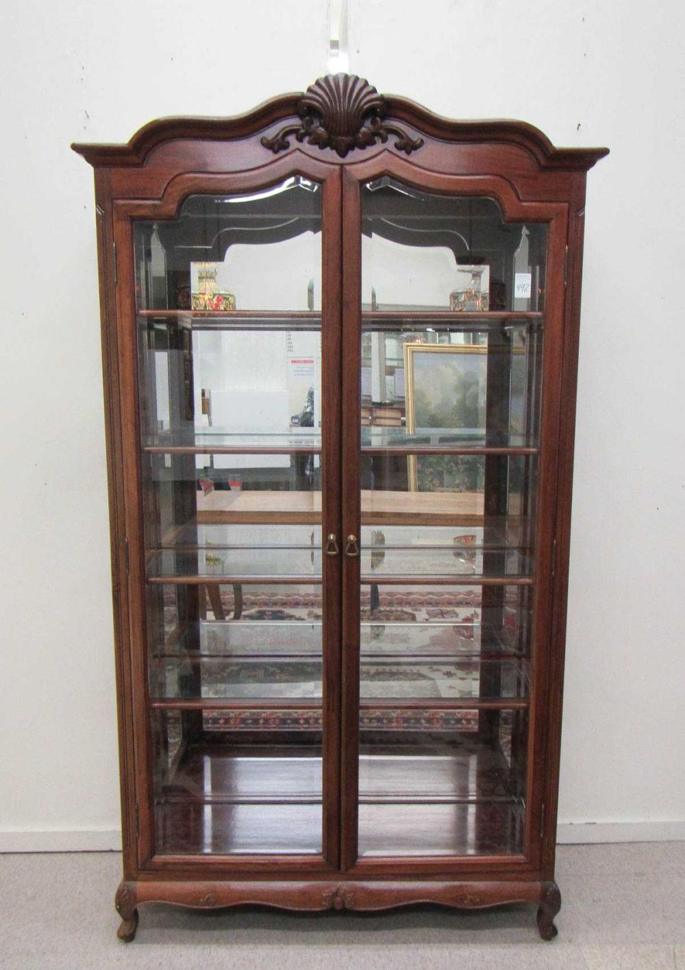 LOUIS XV STYLE ROSEWOOD AND BEVELED