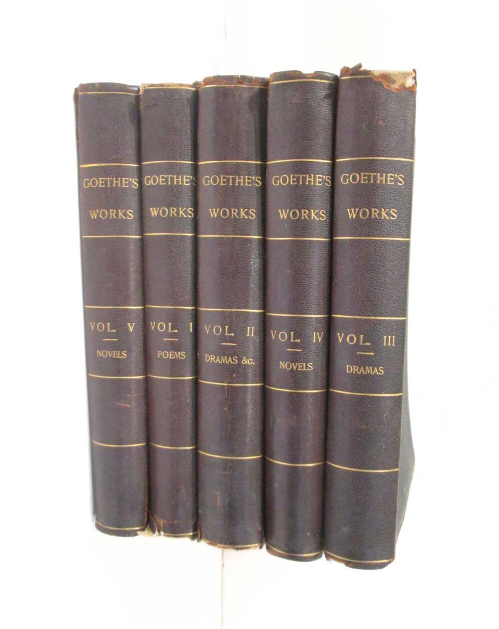 COLLECTIBLE BOOKS GOETHE S WORKS  315731