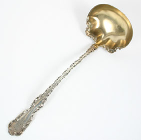 Whiting Co. sterling silver ladle, Louis