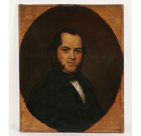 Oval portrait of a man, Mr. E.