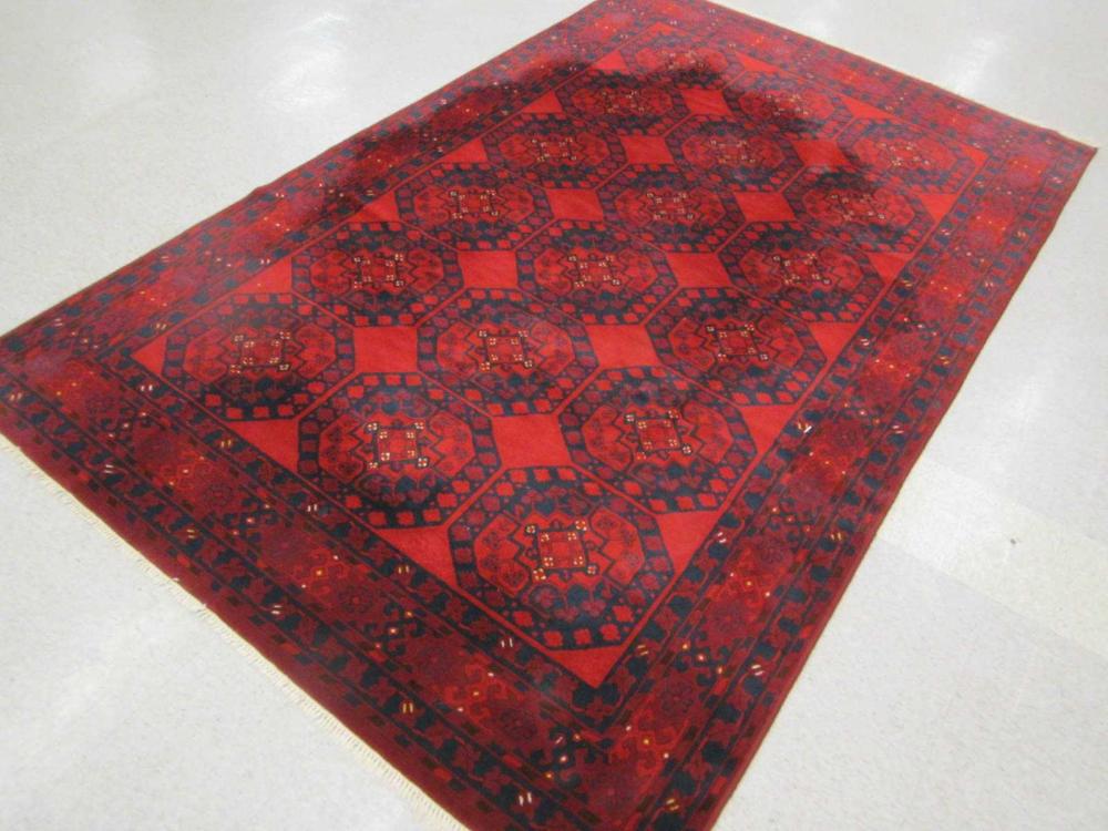 HAND KNOTTED ORIENTAL CARPET INDO TURKMAN  3157b3