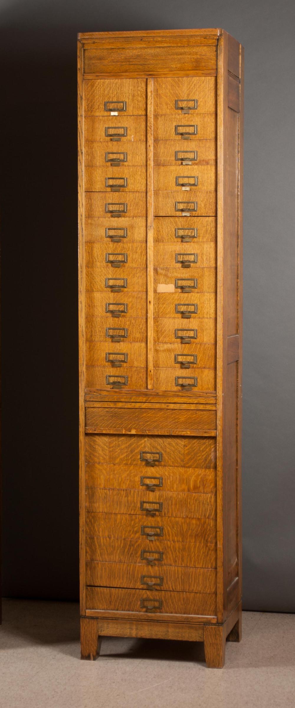 TALL OAK SHEET STAMP FILE CABINET,