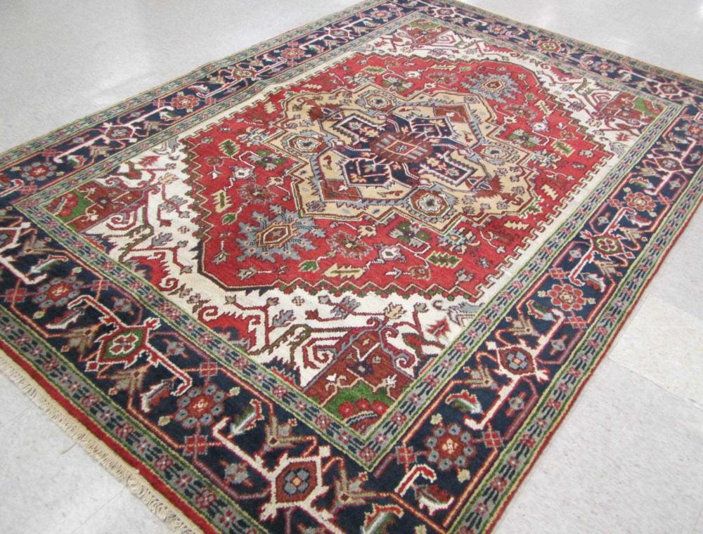 HAND KNOTTED ORIENTAL RUG PERSIAN 31584e