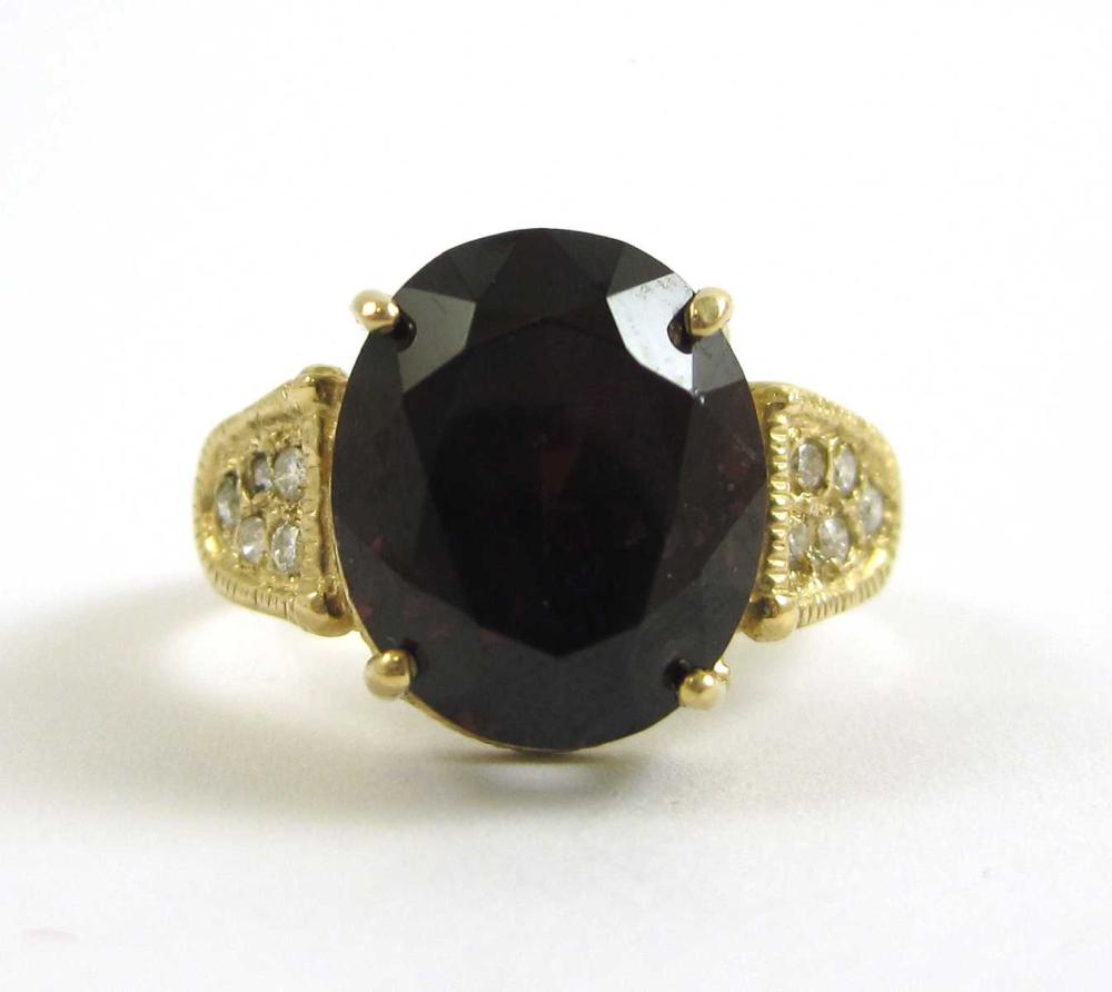 GARNET DIAMOND AND FOURTEEN KARAT 315868