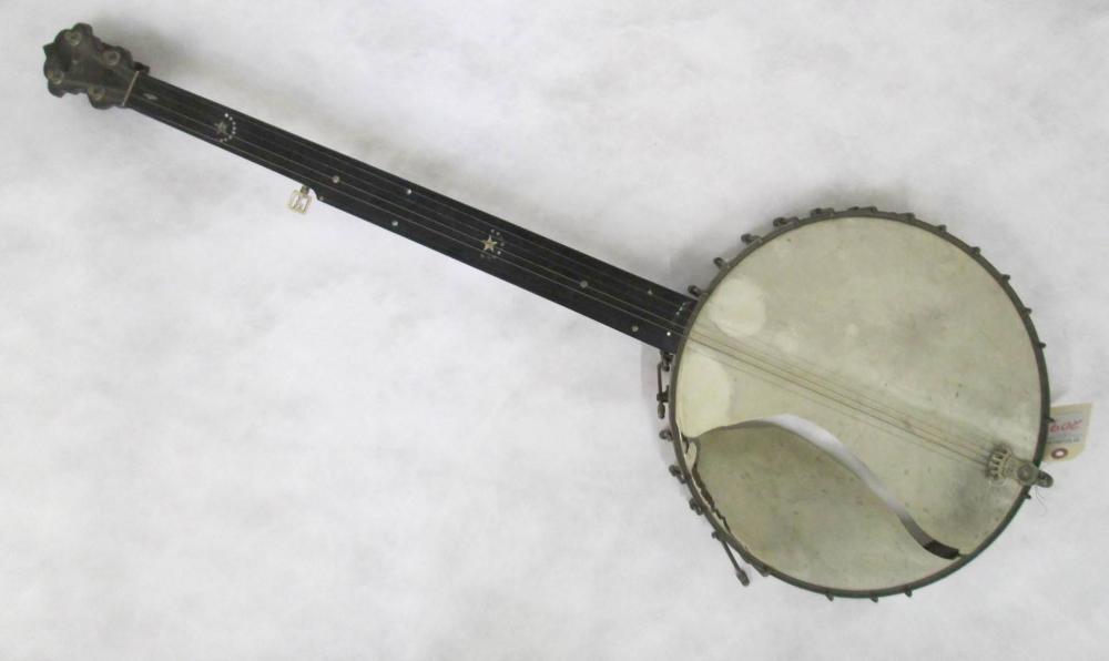 ANTIQUE FIVE-STRING BANJO, SAMUEL SWAIN