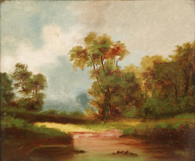 Impressionist Landscape painting, oil