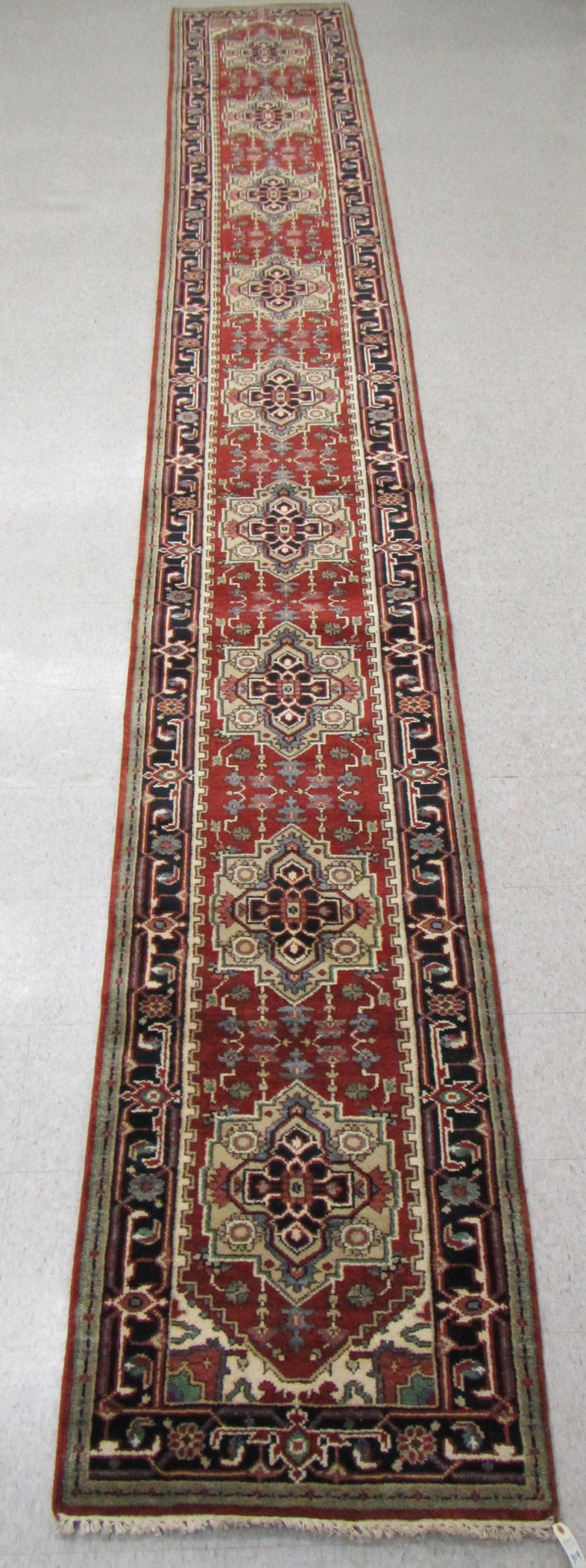 HAND KNOTTED ORIENTAL LONG RUG,