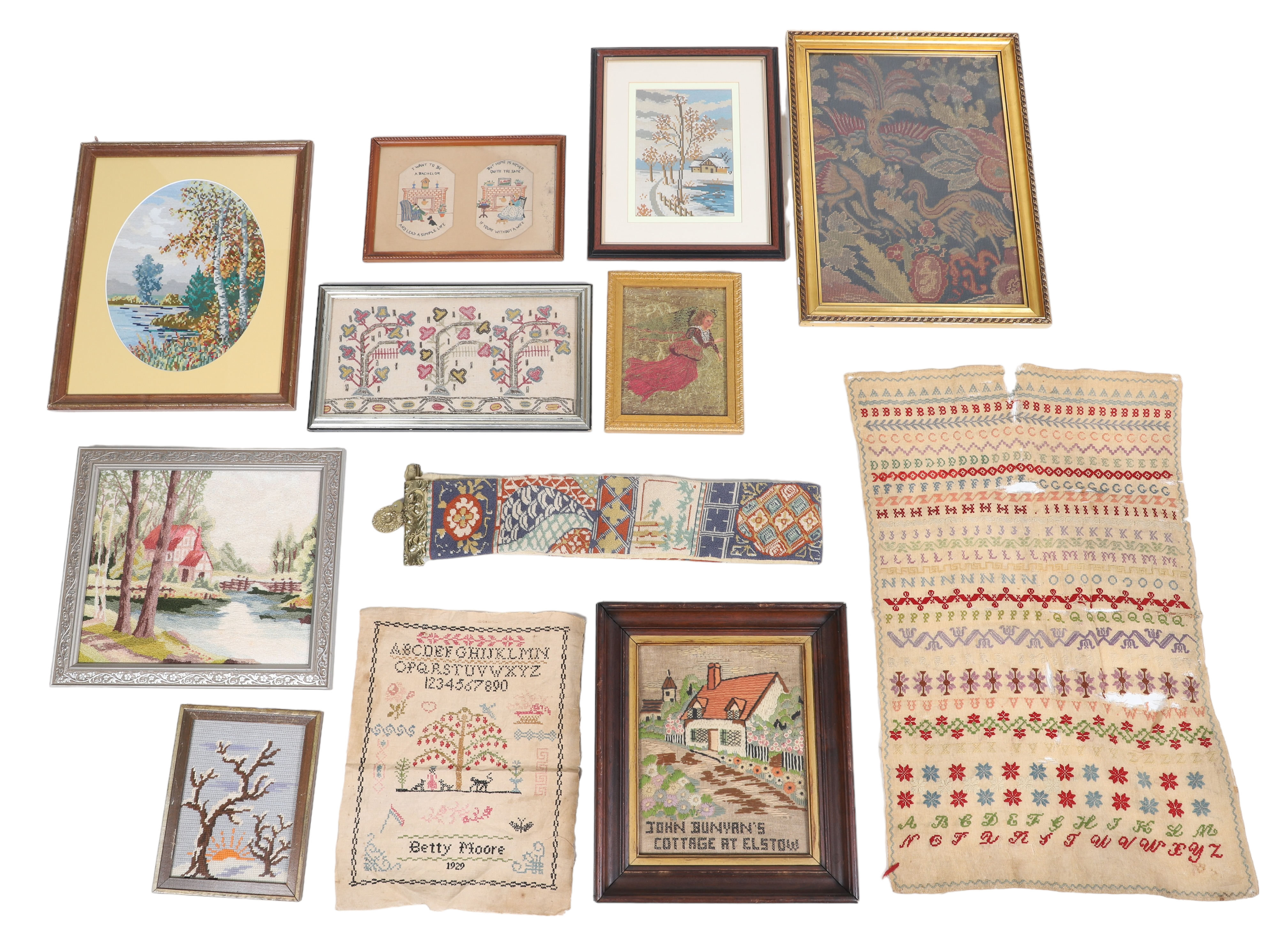 Assorted 19th and 20th C needlepoints 318006