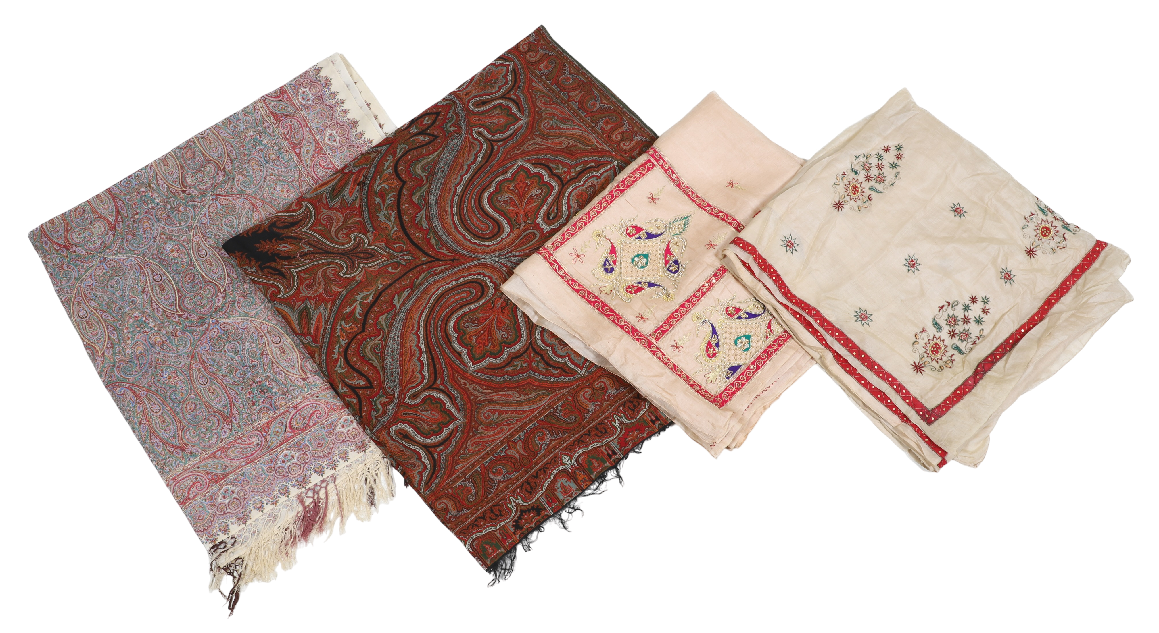 4 Silk Saris and Paisleys to 318020