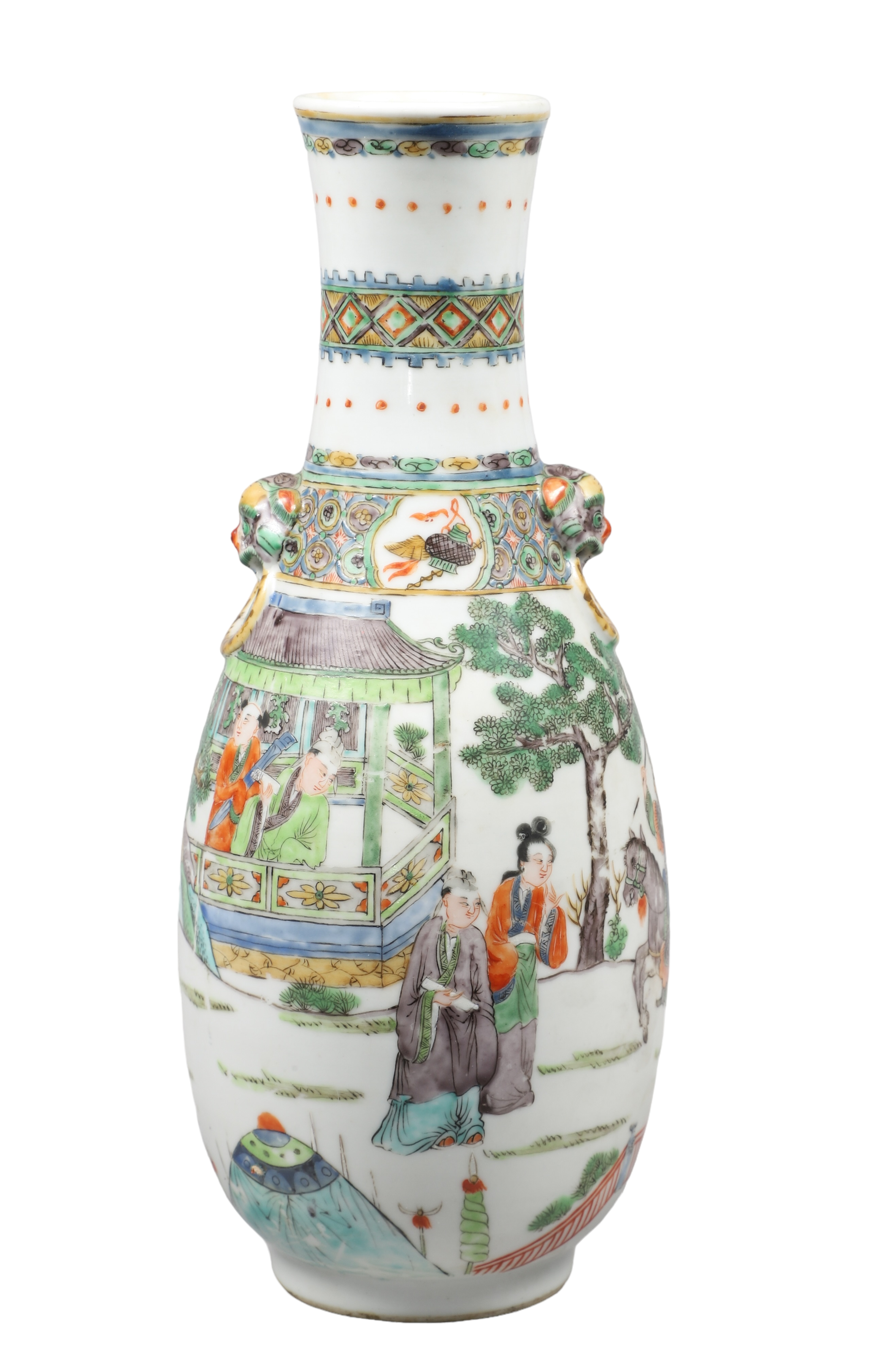 Chinese porcelain vase, molded