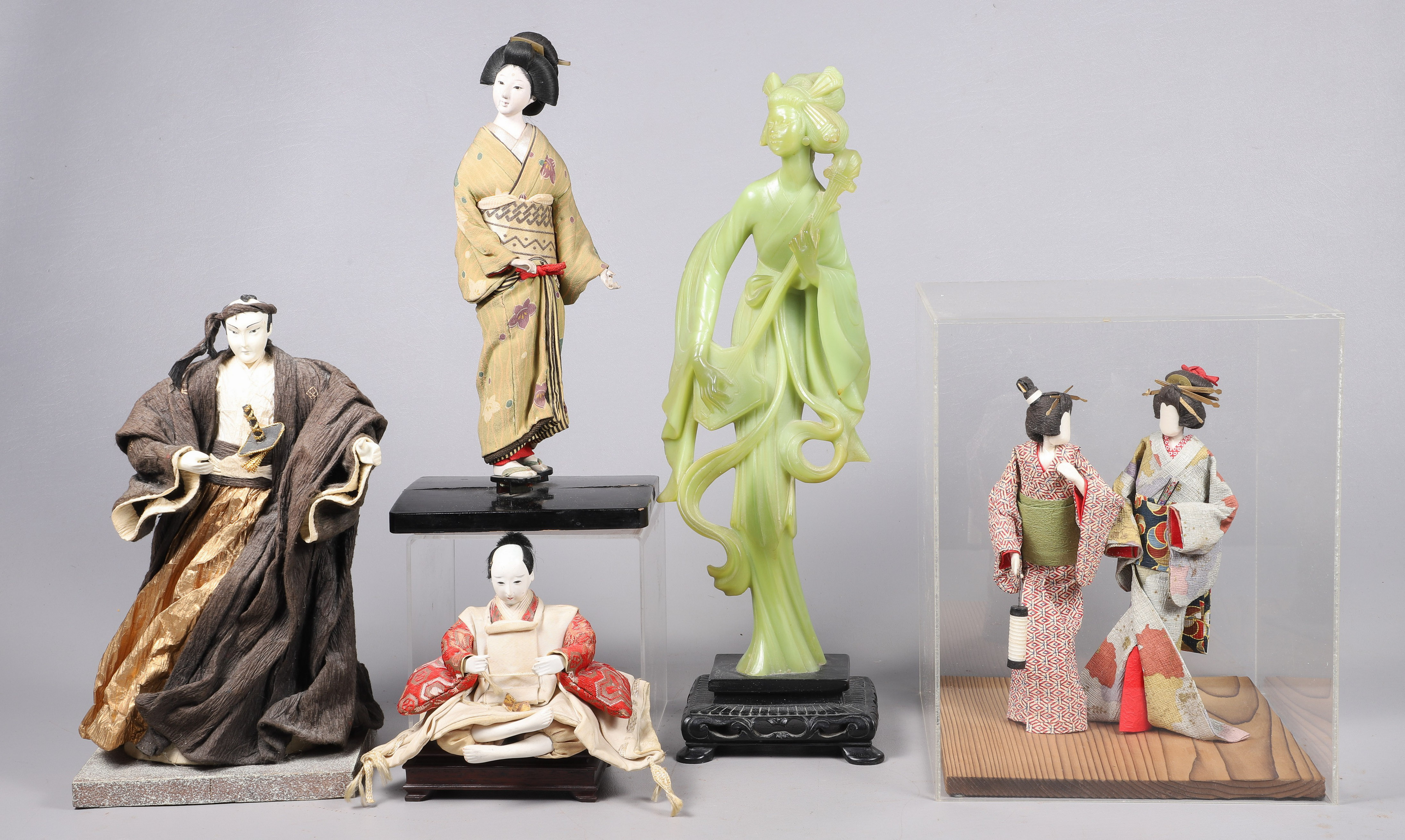 (5) Asian figures to include a green