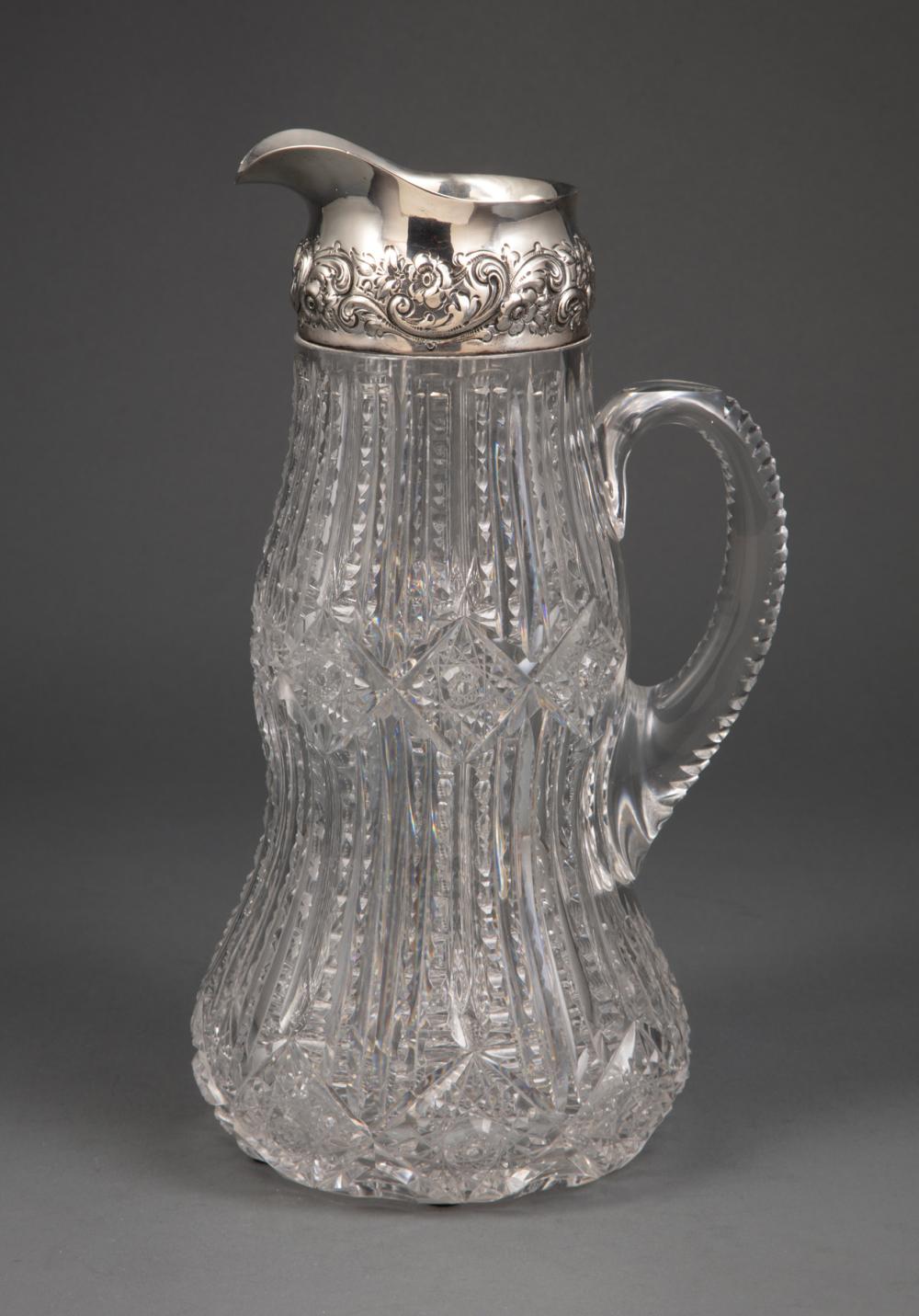 BRILLIANT CUT GLASS PITCHER, DOMINICK