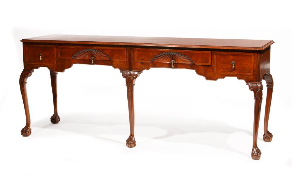 GEORGE III STYLE INLAID MAHOGANY 31814a