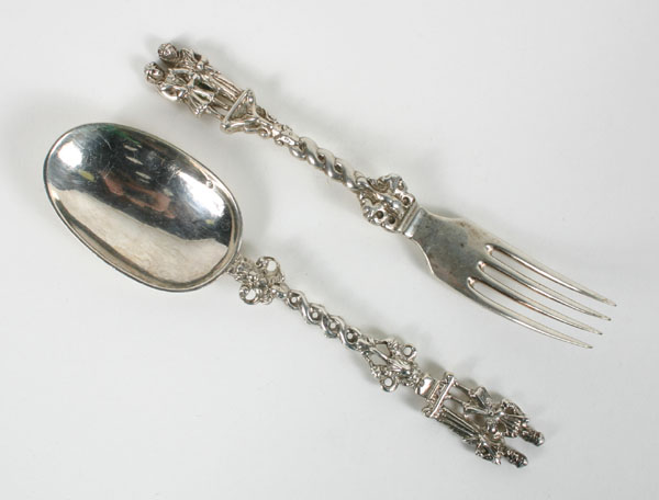 Late 19th century Dutch silver spoon