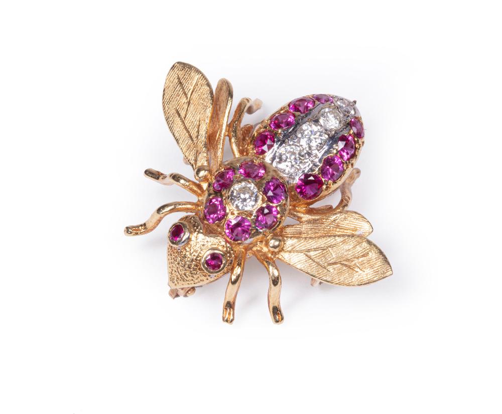 18 KT. YELLOW GOLD, PINK SAPPHIRE AND