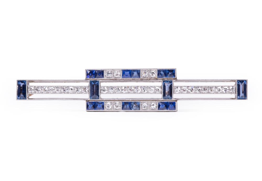 ART DECO PLATINUM, DIAMOND AND