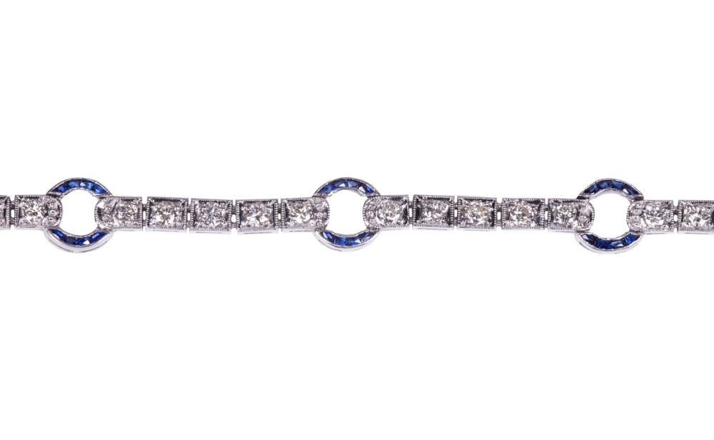 14 KT. WHITE GOLD, DIAMOND AND