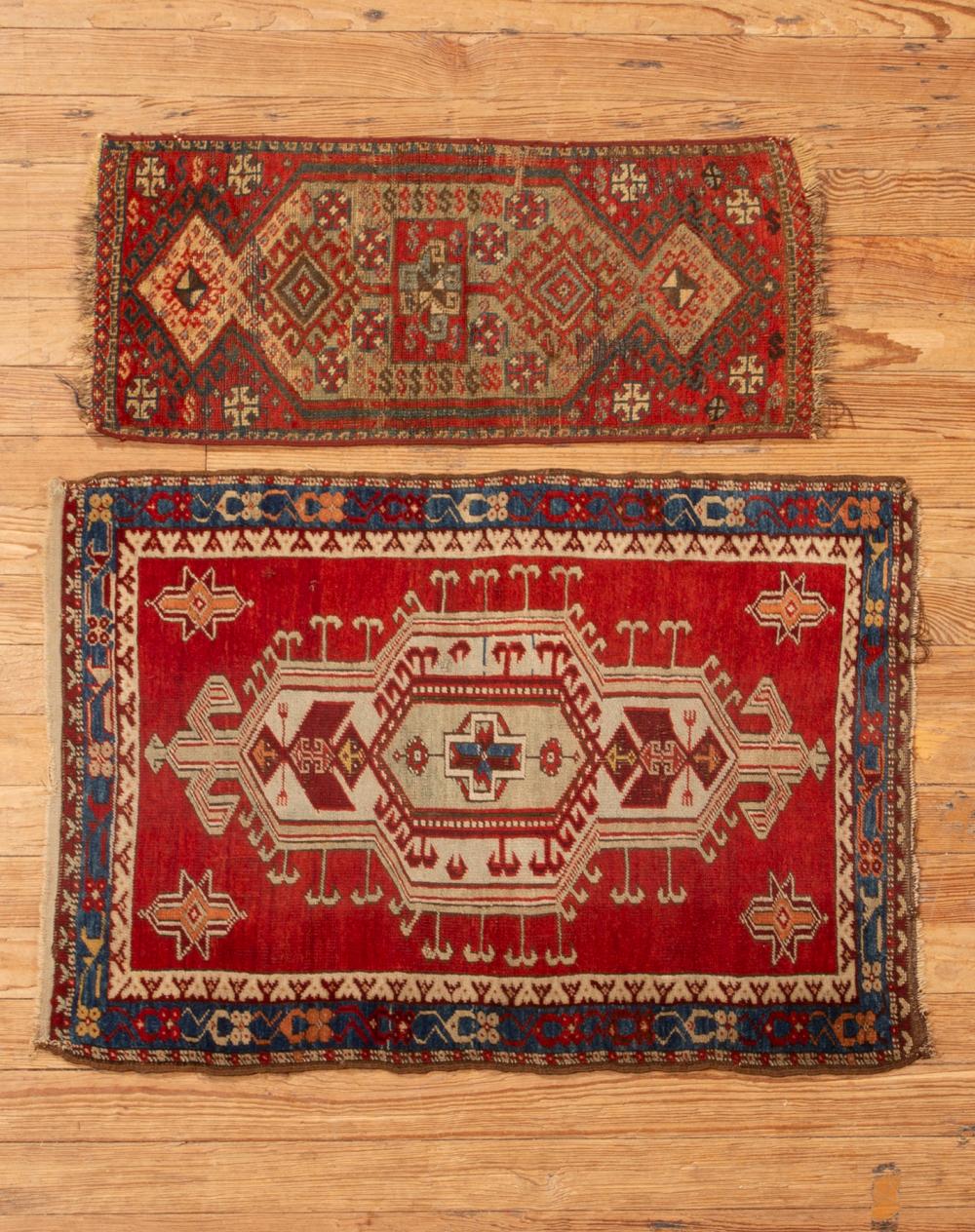 TWO SMALL CAUCASIAN RUGSTwo Small 31823b