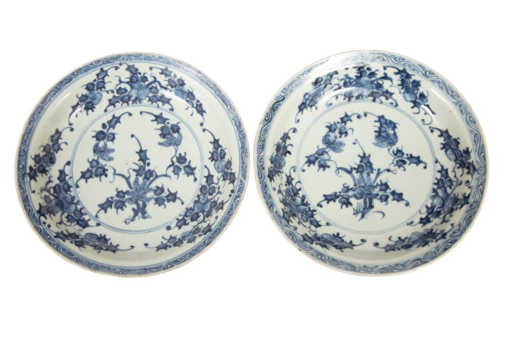 PAIR OF CHINESE BLUE AND WHITE 318256