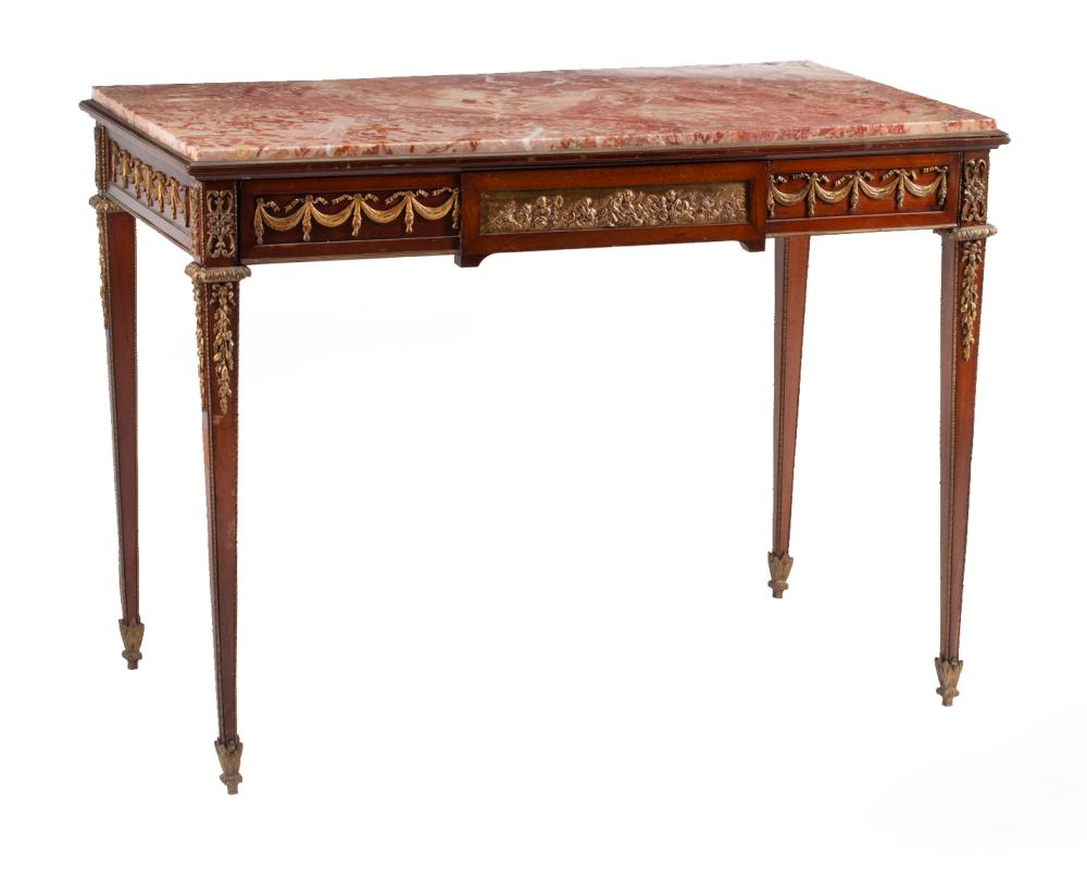 LOUIS XVI STYLE MAHOGANY CONSOLE 3182fd