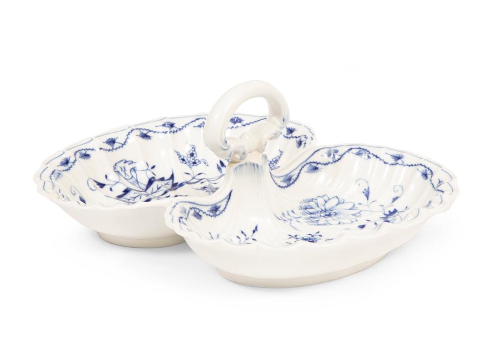 MEISSEN PORCELAIN BLUE ONION DOUBLE