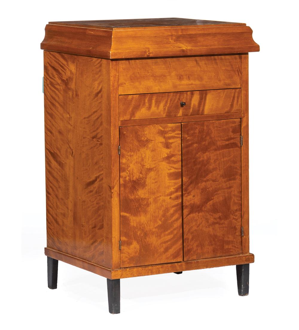 BIEDERMEIER-STYLE BIRCH BEDSIDE