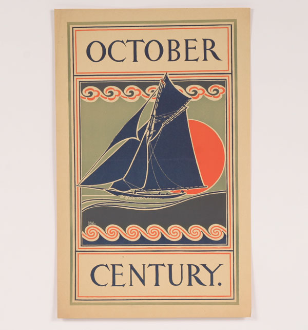 Century: October, fall yachting, lithograph