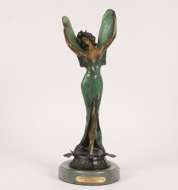 Art Nouveau style bronze sprite  4f397