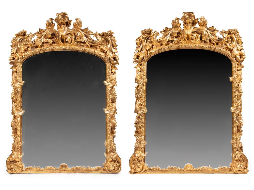 PAIR OF ITALIAN ROCOCO CARVED GILTWOOD 31841f