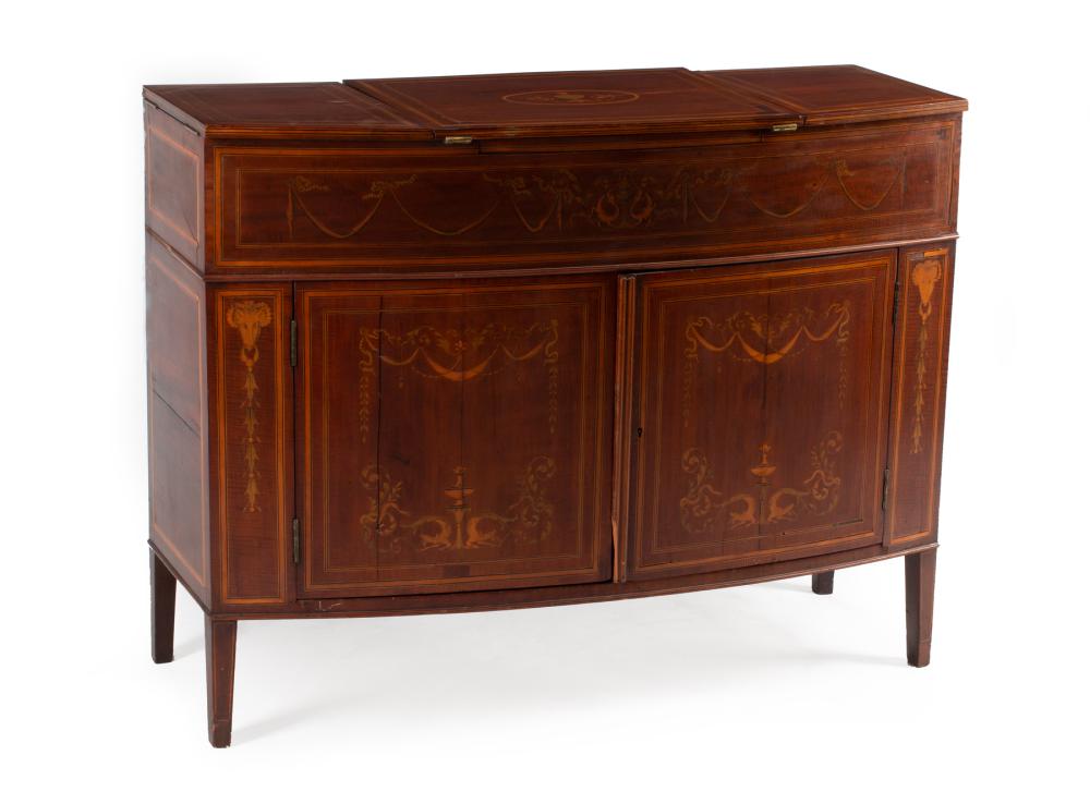 EDWARDIAN INLAID MAHOGANY BOWFRONT 318466