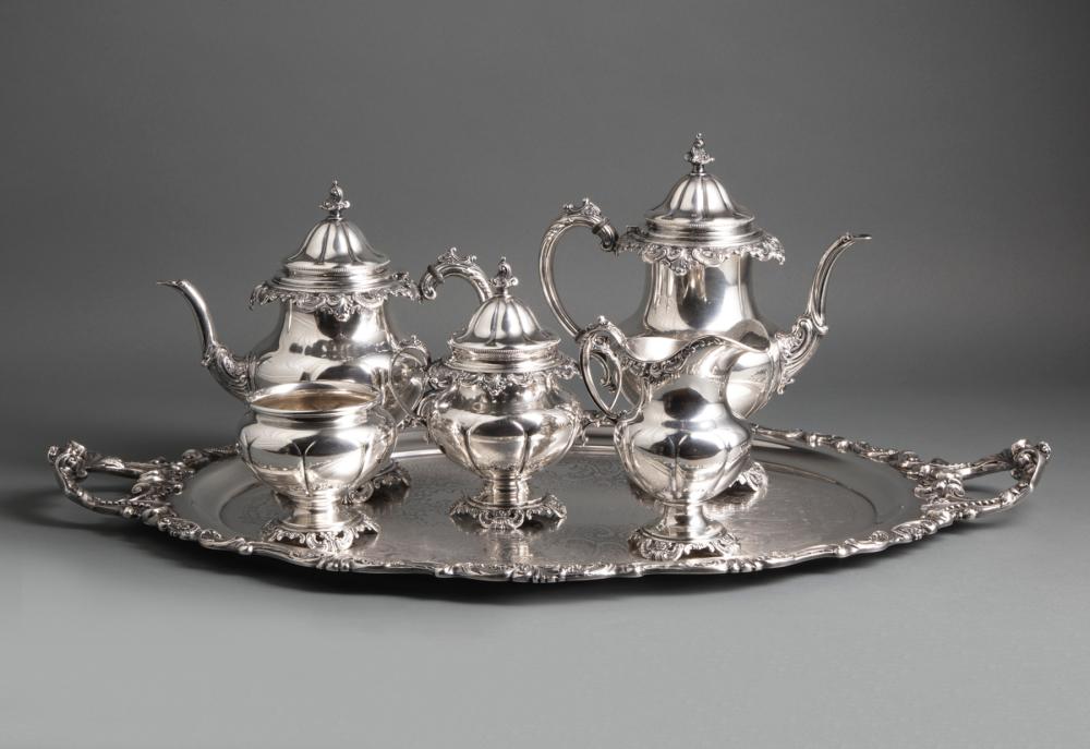 WALLACE STERLING SILVER COFFEE AND TEA