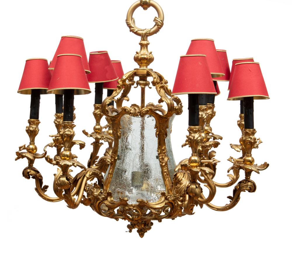 LOUIS XV STYLE BRONZE TWELVE LIGHT 31856c