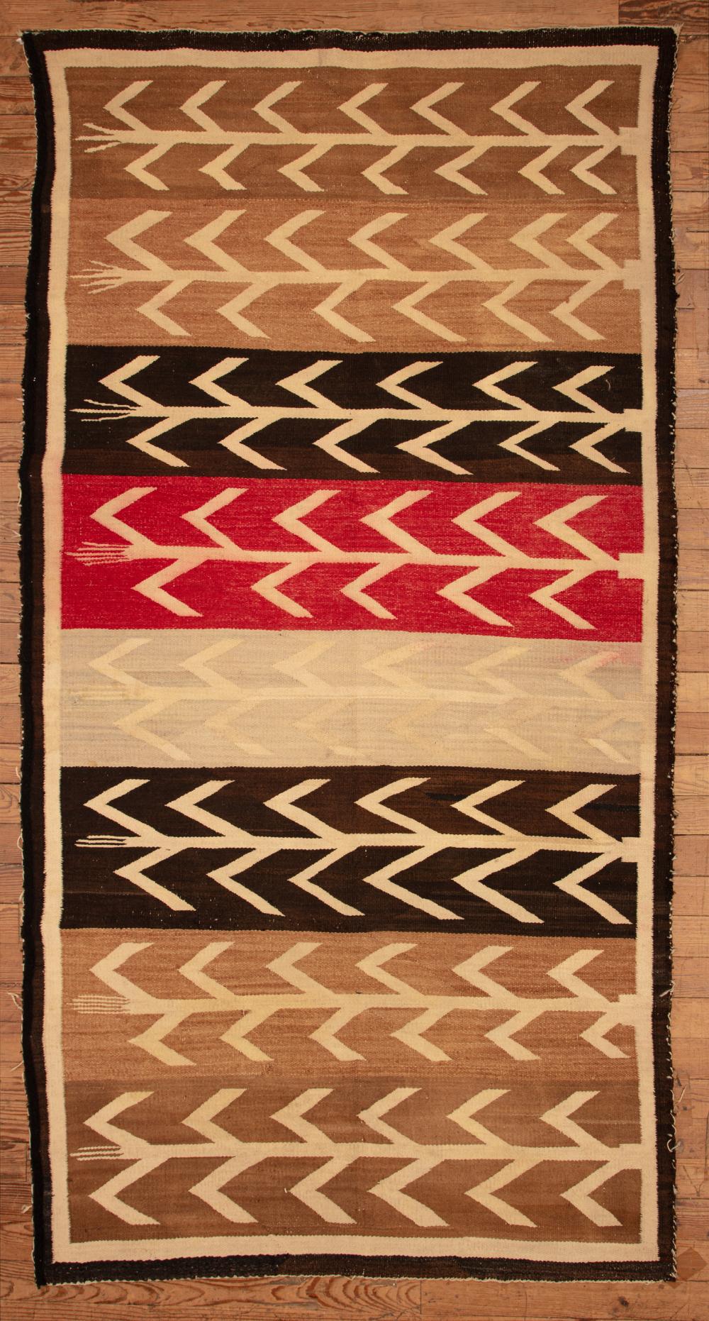 NAVAJO RUGNavajo Rug, c. 1930, corn