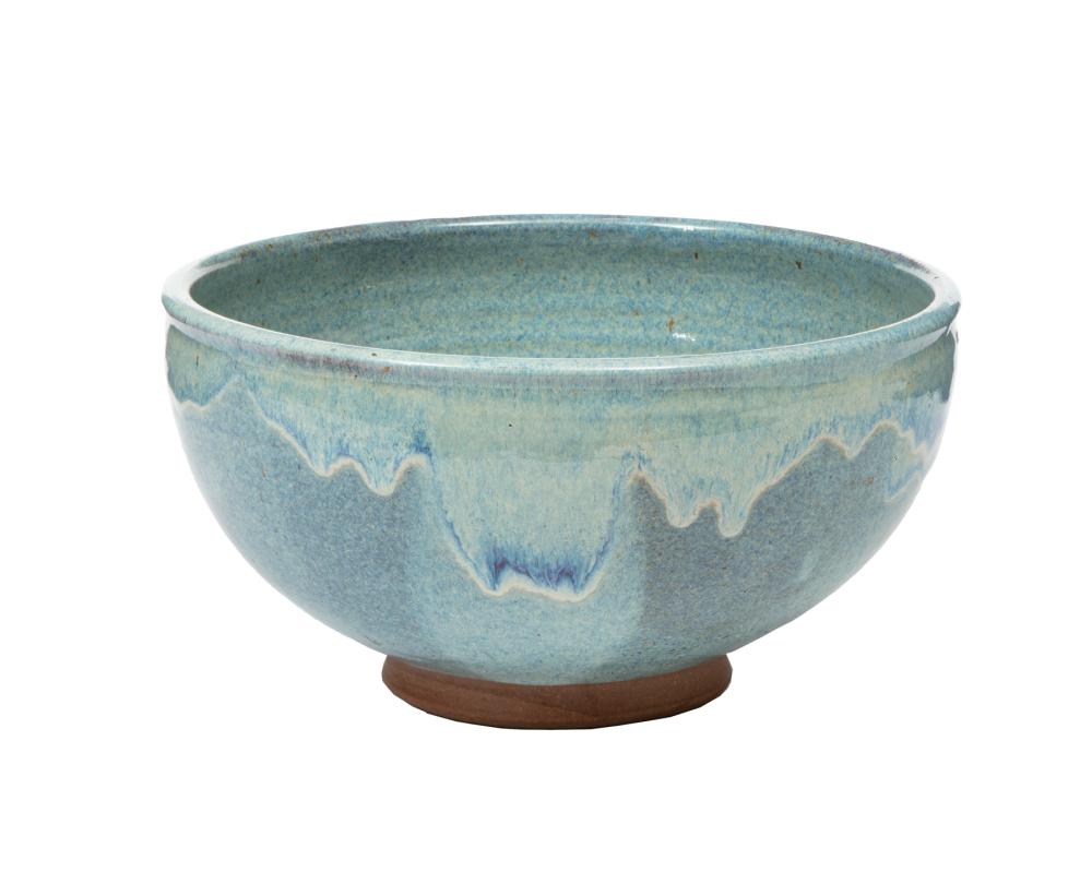 CONTEMPORARY GLAZED POTTERY BOWLContemporary