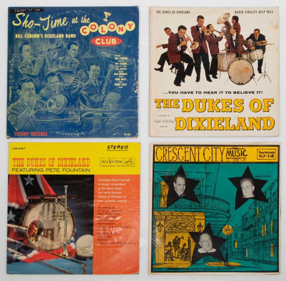 FOUR VINTAGE NEW ORLEANS JAZZ VINYL